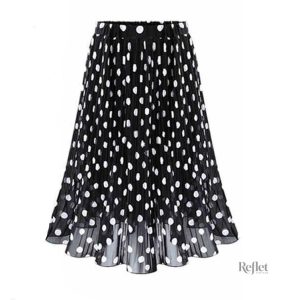 Jupe à pois élégante pour un look rétro