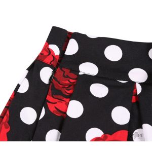Jupe classique à pois, look années 60