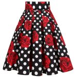 Jupe à pois pour une touche vintage