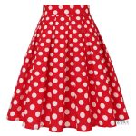 Jupe à pois vintage élégante et féminine