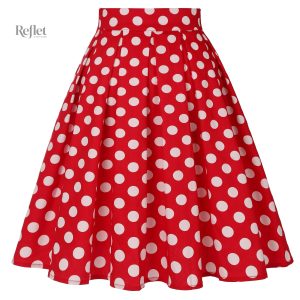 Jupe à pois stylée, parfaite pour l'été