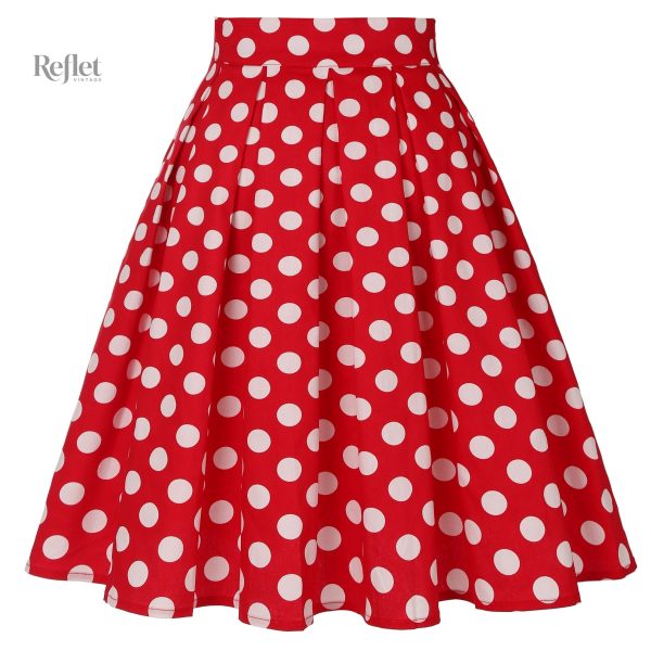 Jupe à pois stylée, parfaite pour l'été