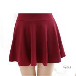 Jupe élégante à taille haute, style rétro