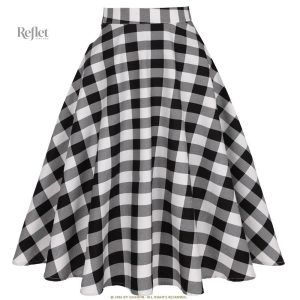 Jupe rétro à taille haute pour un look années 50
