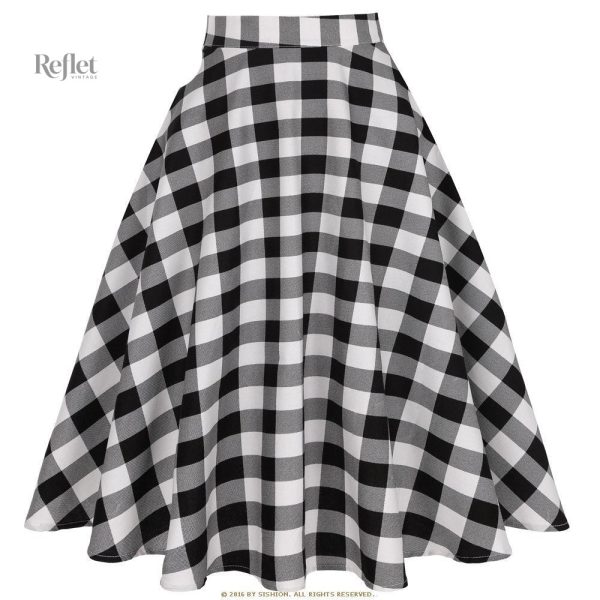 Jupe rétro à taille haute pour un look années 50