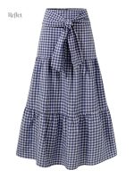 Jupe vintage à motifs, style rétro noir et blanc