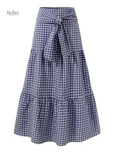 Jupe vintage à motifs, style rétro noir et blanc