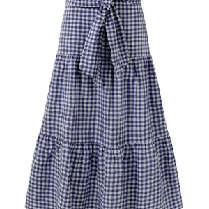 Jupe vintage à motifs, style rétro noir et blanc
