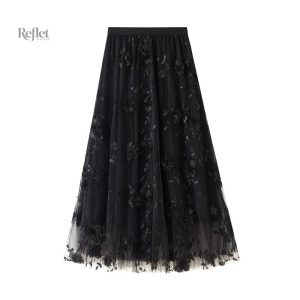 Jupe couleur classique, design rétro pour femme