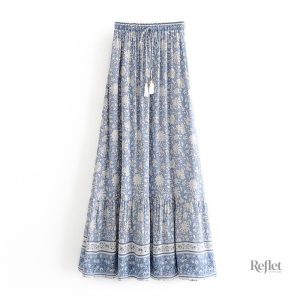 Jupe année 80 avec motifs audacieux, look rétro