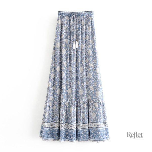 Jupe année 80 avec motifs audacieux, look rétro