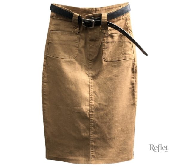 Jupe vintage avec poches, look années 80 tendance