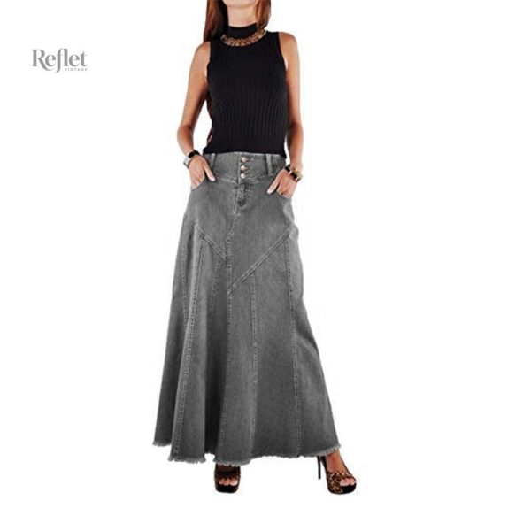 Robe jupe évasée rétro pour grande taille