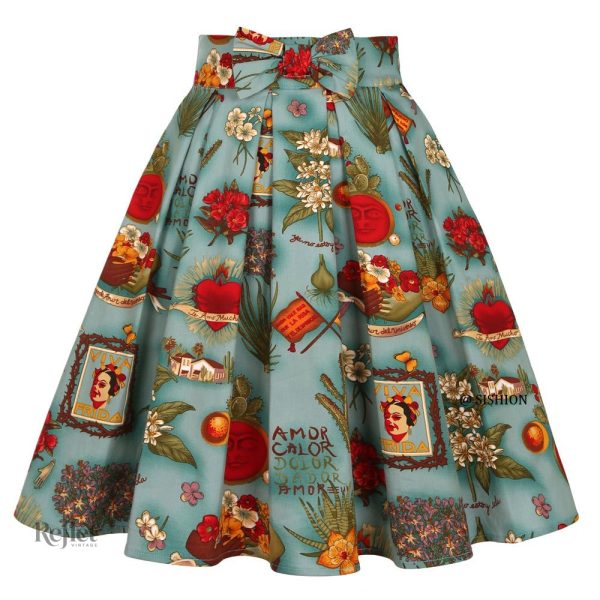 Jupe vintage à volants, charmante et féminine