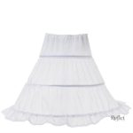 Jupe blanche années 60, style rétro et élégant