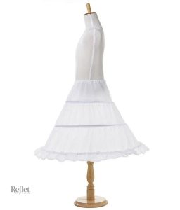 Jupe vintage blanc, silhouette A-line des années 60