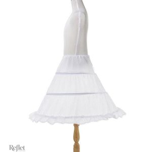 Jupe vintage blanc, silhouette A-line des années 60