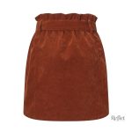 Modèle de jupe années 80, look rétro avec nœud