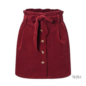 Jupe rétro à nœud, inspiration années 80 stylée