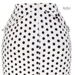 Jupe vintage blanche, style rétro chic