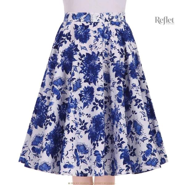 Jupe colorée avec motifs, look des années 60