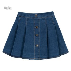 Jupe courte style années 70, tendance vintage