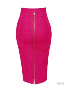 Jupe crayon vintage avec taille haute