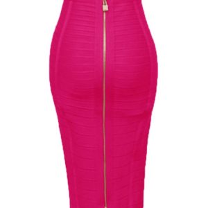 Jupe crayon vintage avec taille haute