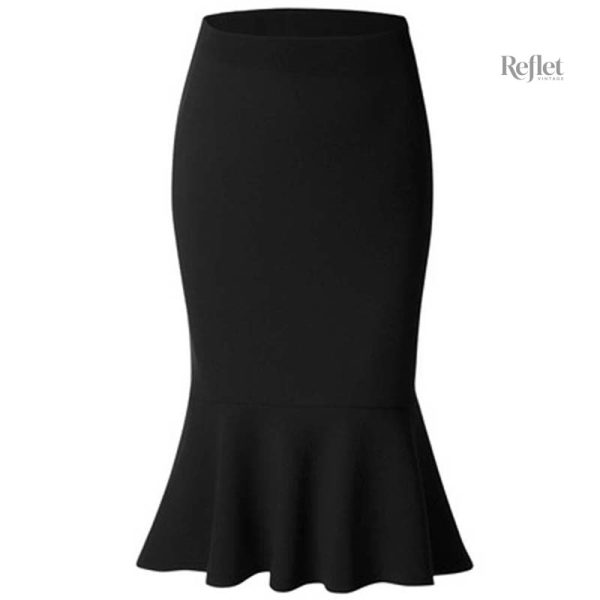 Jupe crayon rétro avec silhouette ajustée