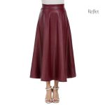 Mode années 70 : jupe en cuir tendance