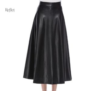 Jupe en cuir vintage élégante et intemporelle