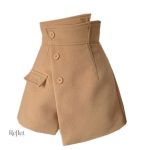 Jupe en daim style années 70, élégante et rétro
