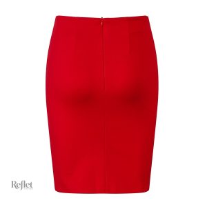 Jupe vintage en daim, style rétro et élégant