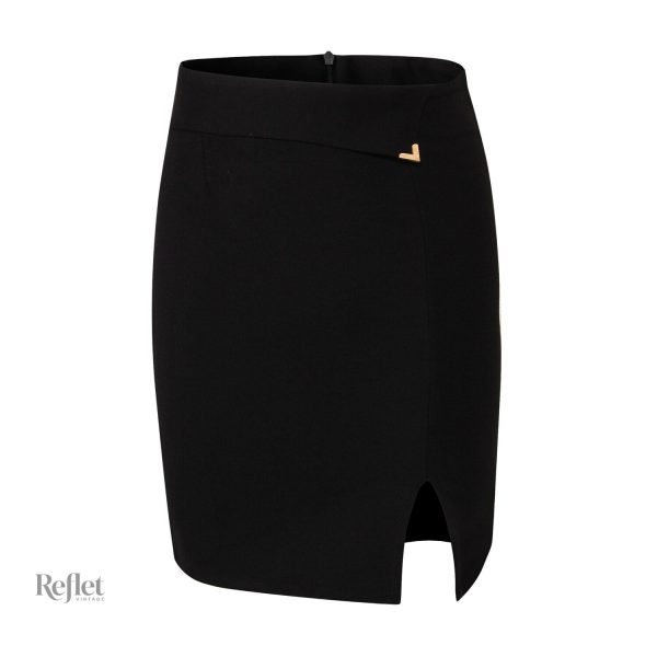 Jupe en daim souple, look vintage intemporel
