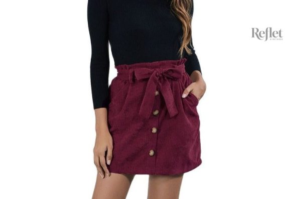 Jupe Dain colorée des années 70, tendance et fraîche