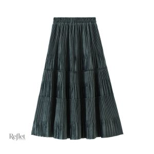 Jupe courte années 60 à rayures, allure moderne