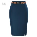 Modèle de jupe droite, tendance années 80