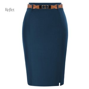 Modèle de jupe droite, tendance années 80