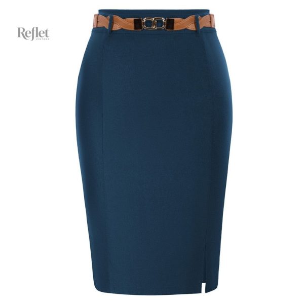 Modèle de jupe droite, tendance années 80