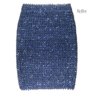 Modèle de jupe droite inspiré des années 60