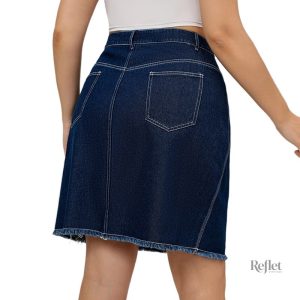 Jupe en denim année 80 pour femme