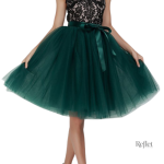 Mode rétro, jupe en tulle à la coupe ample