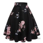 Jupe vintage évasée avec taille cintrée