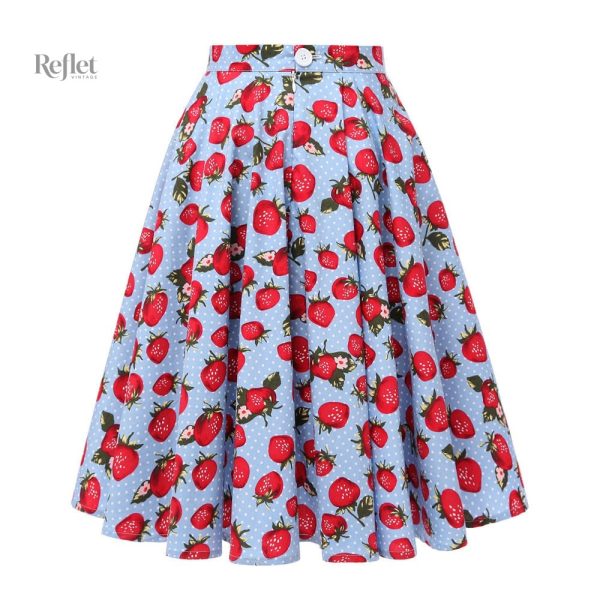 Jupe vintage femme style années 50 colorée