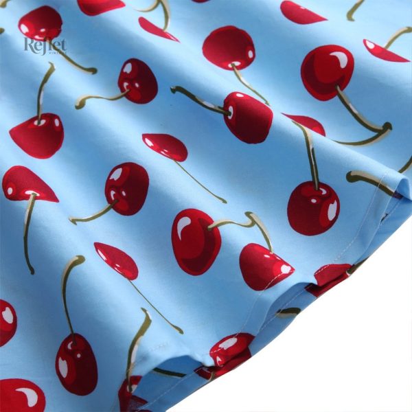 Jupe femme 50's à motif floral classique