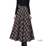 Jupe vintage avec plis, look classique