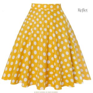 Jupe à pois pour fille style années 60