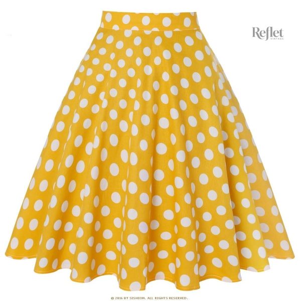 Jupe à pois pour fille style années 60