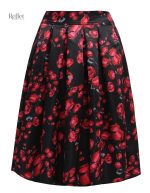 Jupe vintage fillette, motifs colorés