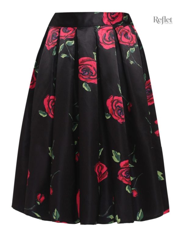 Jupe classique années 50, look enfantin